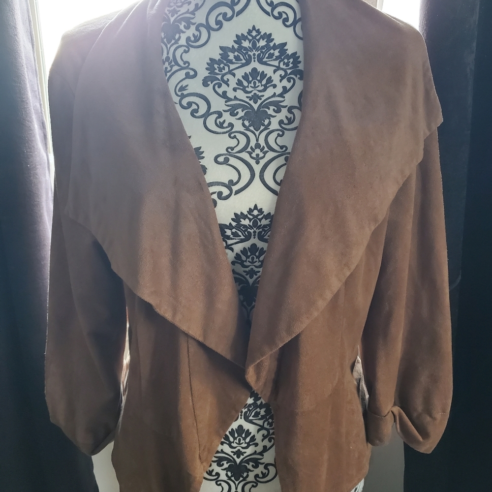 Suede blazer